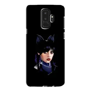 Чехлы Венсдей на Samsung Galaxy S9 Plus G965 Уэнсдей (AlphaPrint) (серьезная Уэнздей)