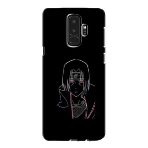 Чехлы на тему: Итачи Учиха для Samsung Galaxy S9 Plus G965 (AlphaPrint) (силуэт Итачи)