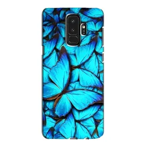 Чехол с принтом для Самсунг Галакси S9 Плюс - (Прикольные) (AlphaPrint) (Синие бабочки)