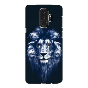 Чехол со Львом для Samsung Galaxy S9 Plus G965 (VPrint) (Синий Лев)