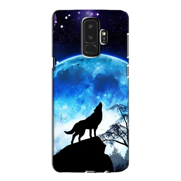 Чехол с принтом «Волк на луну» для Samsung Galaxy S9 Plus (G965)