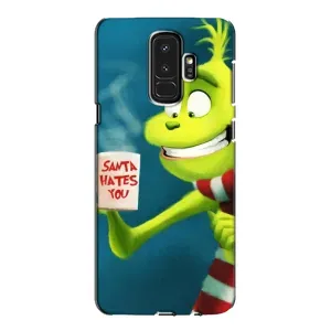 Рождественские Чехлы для Samsung Galaxy S9 Plus G965 (VPrint) (Зеленый Гринч)