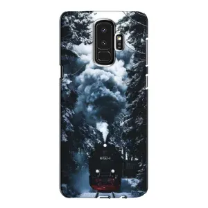 Новогодние, Праздничные Чехлы для Samsung Galaxy S9 Plus G965 - 2024 год (Зимний поезд)