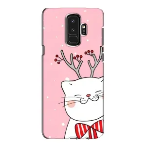Новогодние Чехлы для Самсунг Галакси S9 Плюс (VPrint) (Зимний кот)