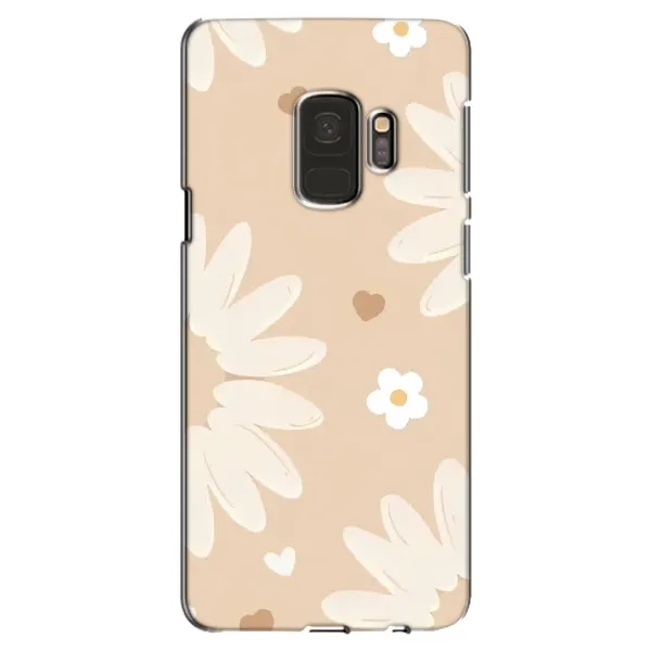 Чехол с принтом «Бежевые цветы» для Samsung Galaxy S9 (G960)