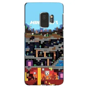 Чохол Майнкрафт на Samsung Galaxy S9, G960 (AlphaPrint) Minecraft (фон Minecraft)