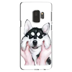 Чохол з Хаскі Samsung S9, G960 - (AlphaPrint) (Хаскі улибака)