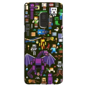Чохол Майнкрафт на Samsung Galaxy S9, G960 (AlphaPrint) Minecraft (Колаж Майнкрафт)