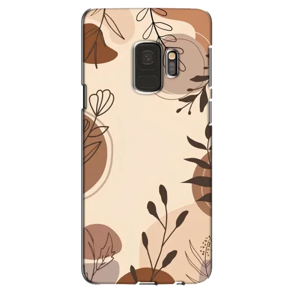 Чехол с принтом «Коричневые цветы» для Samsung Galaxy S9 (G960)