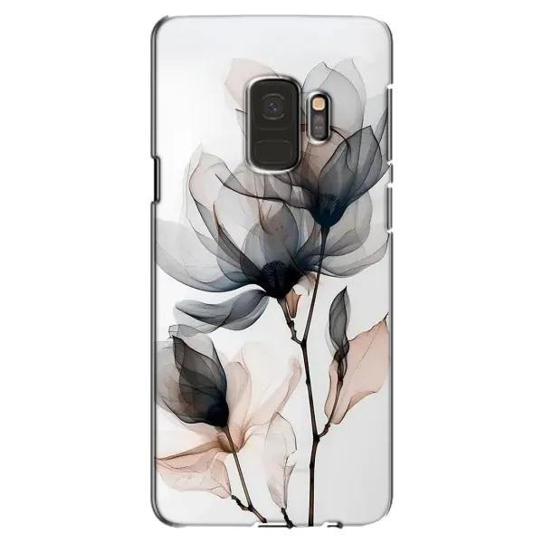 Чехол с принтом «Цветы на белом» для Samsung Galaxy S9 (G960)