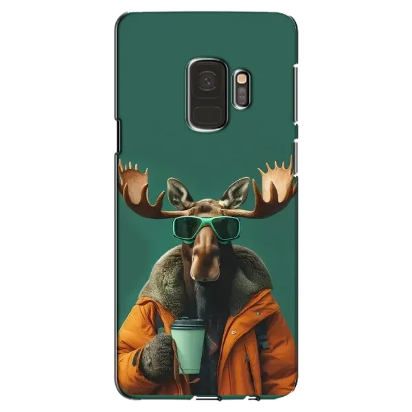 Чехол с принтом «Лось с кофе» для Samsung Galaxy S9 (G960) Чехол с принтом «Лось с кофе» для Samsung Galaxy S9 (G960)