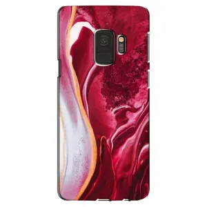 Чохол для Самсунг Галаксі S9 - з принтом (Дизайнерські) (AlphaPrint) (Мрамор червоний)