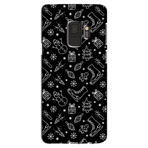 Чехол с принтом «Новогодний фон» для Samsung Galaxy S9 (G960)