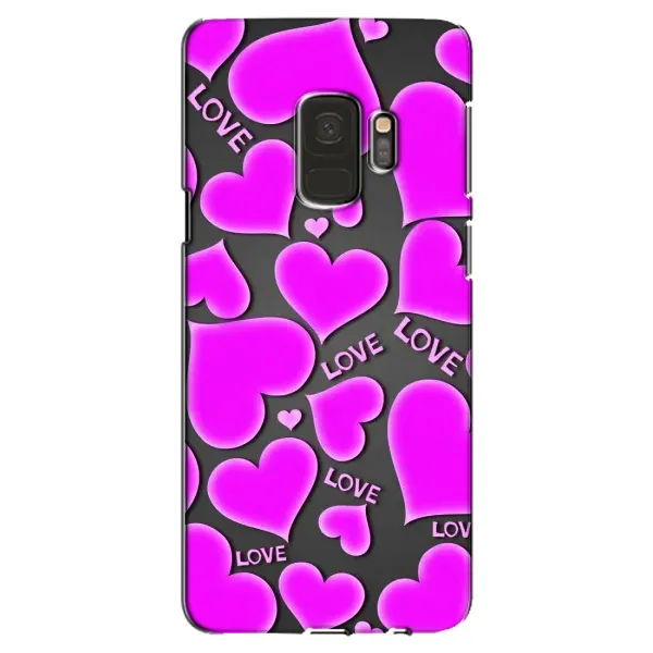 Чохол з принтом «Pink hearts» для Samsung Galaxy S9 (G960)