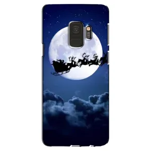 Новорічні Чохли для Самсунг Галаксі S9 (VPrint) (Санта - місяць)