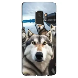 Чохол з Хаскі Samsung S9, G960 - (AlphaPrint) (Селфі Хаскі)