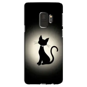Чохол з принтом для Samsung Galaxy S9, G960 (AlphaPrint) Модні коти (Силует котика)