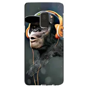 Чохол з Мавпами Samsung Galaxy S9, G960 - (AlphaPrint) (В навушниках)