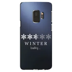Зимні Чохли для Самсунг Галаксі S9 - прозорий фон (Winter loading)