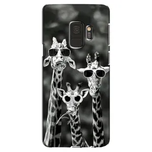 Силіконовий чохол з КАРТИНКАМИ літо для Samsung Galaxy S9, G960 (AlphaPrint) (Жирафи в окулярах)