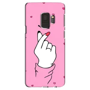 Чехол с принтом для Samsung Galaxy S9, G960 (AlphaPrint - Знак сердечка)