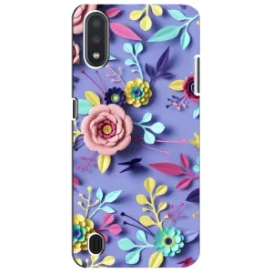 Чехлы с Цветами для Sansung Galaxy M01 Core (A013F) (VPrint) (Цветочный дизайн)