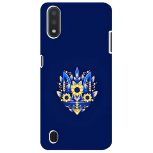 Чехлы для Sansung Galaxy M01 Core (A013F) Укр. Символика (AlphaPrint) (Цветочный Герб)
