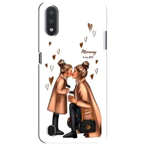 Чехол с печатью для Sansung Galaxy M01 Core (A013F) - (Мама с ребенком) (AlphaPrint) (Дочка и мама)
