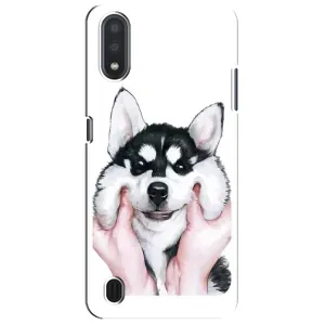 Чохол з принтом «Радісний Хаскі» для Samsung Galaxy M01 Core (A013F)
