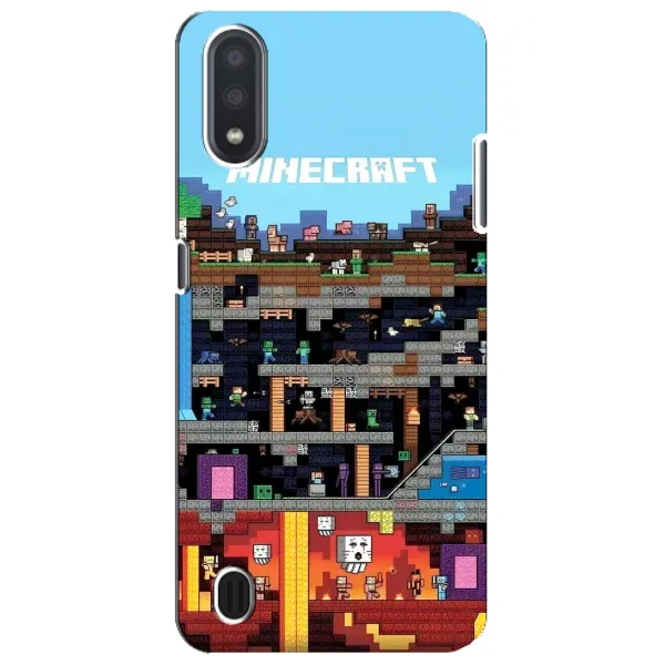Чохол з принтом «фон Minecraft» для Samsung Galaxy M01 Core (A013F) Чохол з принтом «фон Minecraft» для Samsung Galaxy M01 Core (A013F)
