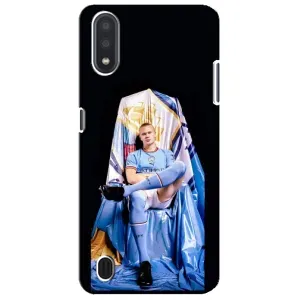 Чехлы с футболистом Ерлинг Холанд для Sansung Galaxy M01 Core (A013F) (AlphaPrint) (футболист Холанн)