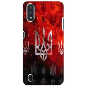 Украинские Чехлы для Sansung Galaxy M01 Core (A013F) с картинкой УПА (AlphaPrint) (ГЕРБ УПА)