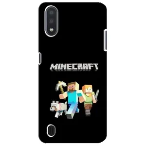 Чохол Майнкрафт на Sansung Galaxy M01 Core (A013F) (AlphaPrint) Minecraft (герої Minecraft)