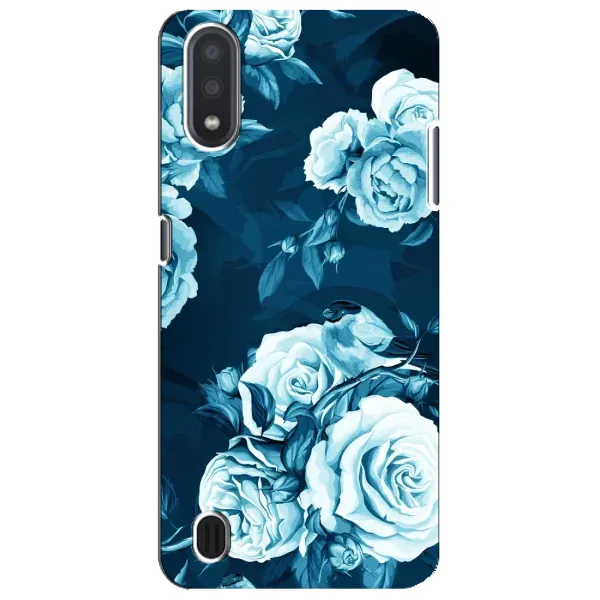 Чехол с принтом «Голубые Бутоны» для Samsung Galaxy M01 Core (A013F) Чехол с принтом «Голубые Бутоны» для Samsung Galaxy M01 Core (A013F)