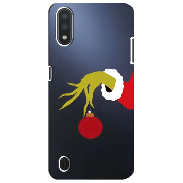 Чехол с принтом «Гринч с игрушкой» для Samsung Galaxy M01 Core (A013F)