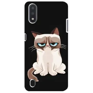 Чохол з принтом для Sansung Galaxy M01 Core (A013F) (AlphaPrint) Модні коти (Сумний кіт)