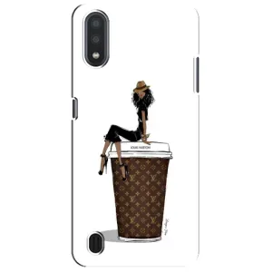 Чохли Луі Вітон для Sansung Galaxy M01 Core (A013F) (AlphaPrint - LOUIS VUITTON) (кава LOUIS VUITTON)