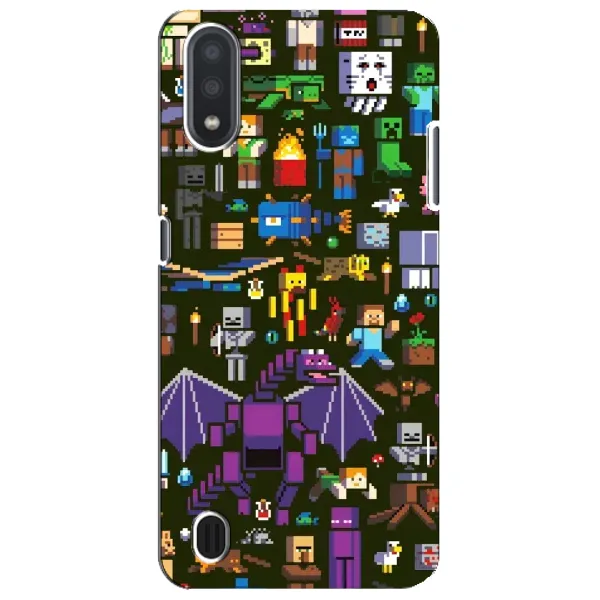Чохол з принтом «Колаж Майнкрафт» для Samsung Galaxy M01 Core (A013F) Чохол з принтом «Колаж Майнкрафт» для Samsung Galaxy M01 Core (A013F)