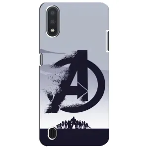 Чехлы с героями Марвел Sansung Galaxy M01 Core (A013F) (VPrint) (Команда А)