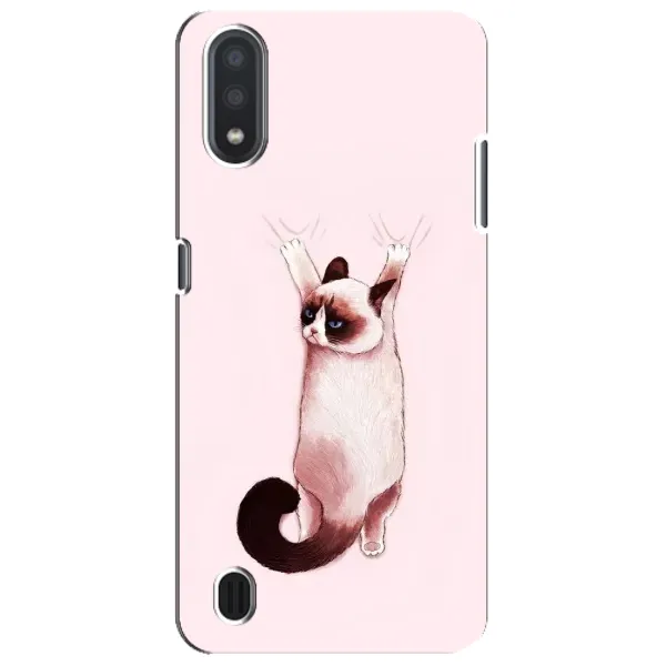 Чохол з принтом «Котик падає» для Samsung Galaxy M01 Core (A013F)
