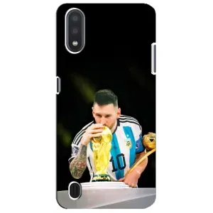 Чехлы для Sansung Galaxy M01 Core (A013F) (Leo чемпион) (AlphaPrint) (Кубок Месси)