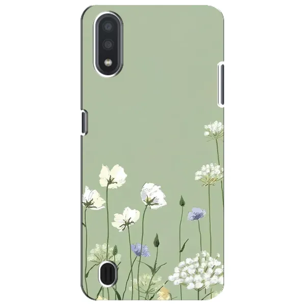 Чехол с принтом «Цветы на зеленом» для Samsung Galaxy M01 Core (A013F)