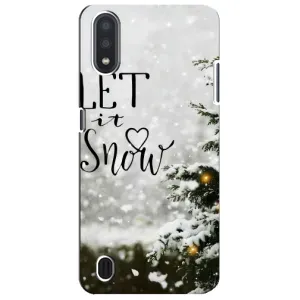 Новорічні, Святкові Чохли для Sansung Galaxy M01 Core (A013F) - 2024 год (Let it snow)