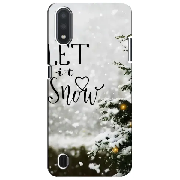 Чохол з принтом «Let it snow» для Samsung Galaxy M01 Core (A013F)