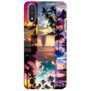 Силиконовый чехол с КАРТИНКАМИ лето для Sansung Galaxy M01 Core (A013F) (AlphaPrint) (Летний отпуск)