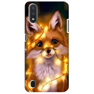 Чохли з картинкою Лисичка для Sansung Galaxy M01 Core (A013F) (VPrint) (Лисичка в гірляндах)