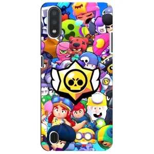 Чехол для Sansung Galaxy M01 Core (A013F) Бравл Старс (VPrint) (Лого Brawl Stars)