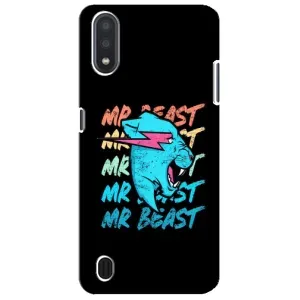Чохол з принтом «logo Mr beast» для Samsung Galaxy M01 Core (A013F)