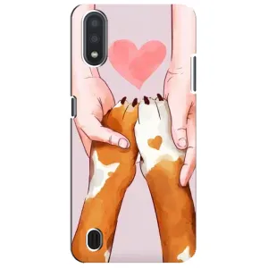 Чохол з принтом «Любовь до собак» для Samsung Galaxy M01 Core (A013F)