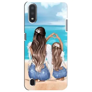 Чохол з друком для Sansung Galaxy M01 Core (A013F) - (Мама з дитинкою) (AlphaPrint)